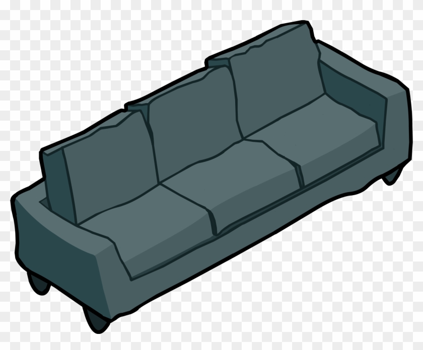 Slab Sofa Icon - Studio Couch Clipart #3433558