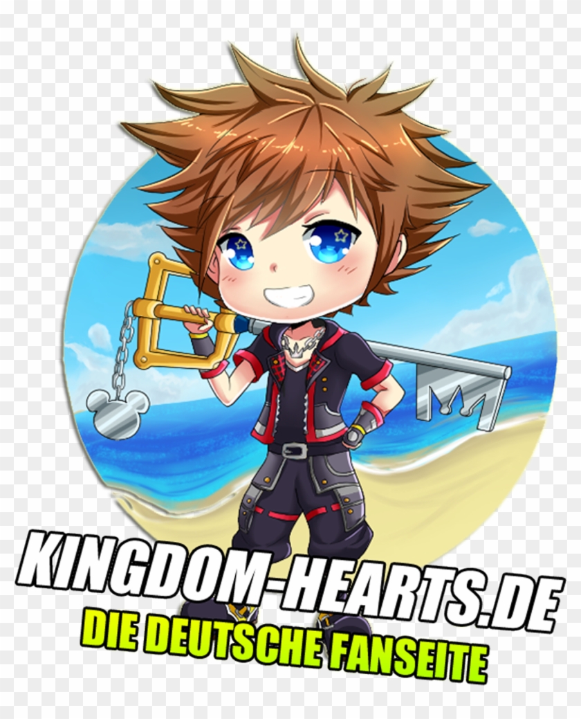 Sora Kingdom Hearts 3 Chibi Clipart