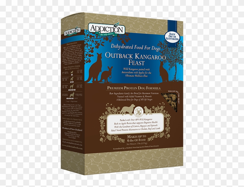 Outback Kangaroo Feast - Addiction Raw Dehydrated Dog Dry Food 2 Lbs Clipart #3433911