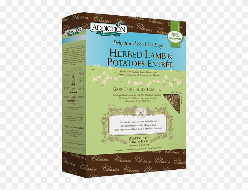 Herbed Lamb & Potatoes - Addiction Dehydrated Dog Food Expiry Clipart