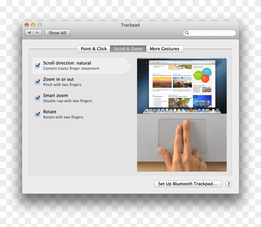 10 8 Mountain Lion System Preferences Trackpad - Mac Os System Preferences Keyboard Clipart #3434310