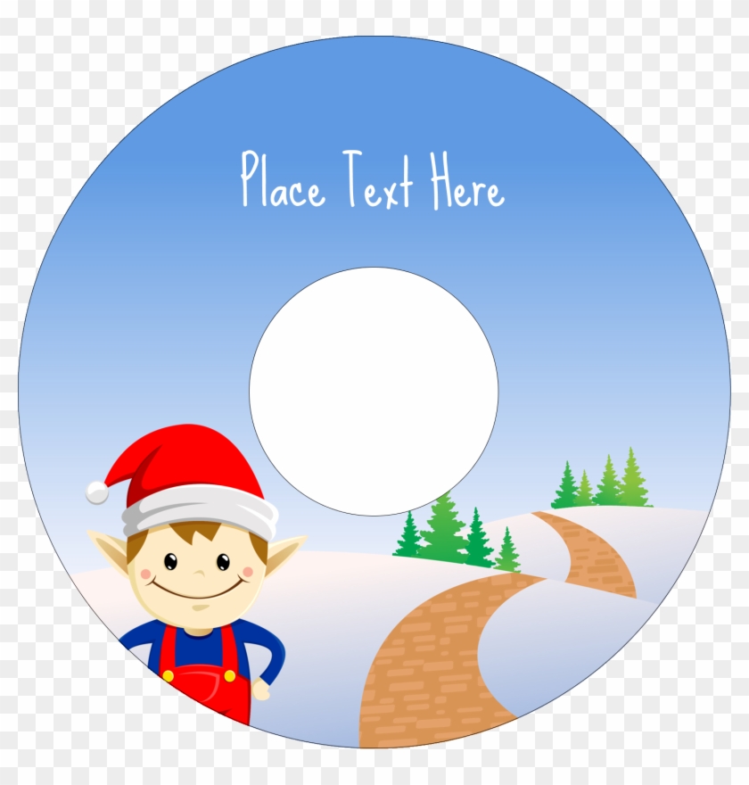 Avery Cd Labels Template 5931 Christmas - Circle Clipart #3434374