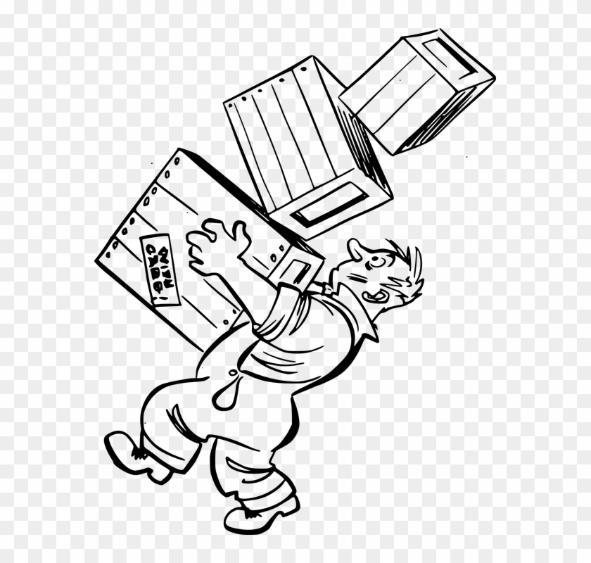 Accidentes De Trabajo Y Vacaciones - Too Much To Do Cartoon Clipart #3434650