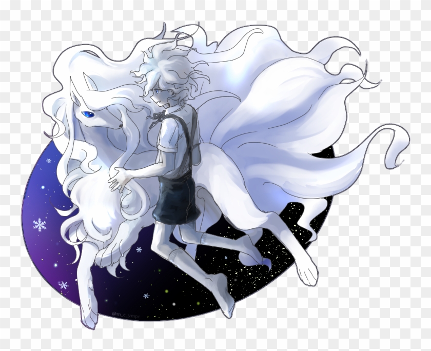 Alolan Ninetales And Komaeda Nagito Drawn By M C Ympc - Nagito Danganronpa As Pokemon Clipart #3434868