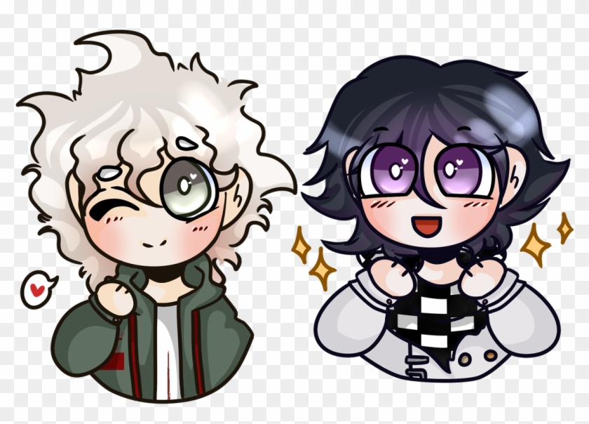 Hace Algunos Días Hice Unos "chibis" De Nagito,kokichi,chiaki - Cartoon Clipart