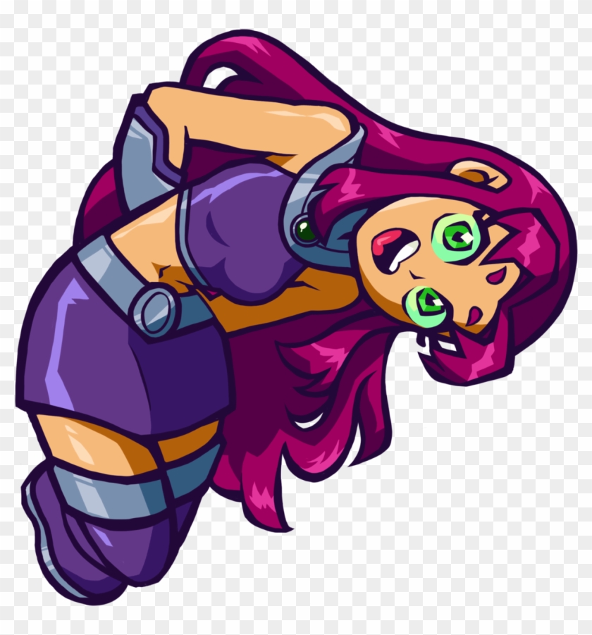 Teen Titans - Star Fire - Star Faller Jovenes Titanes Clipart #3435021