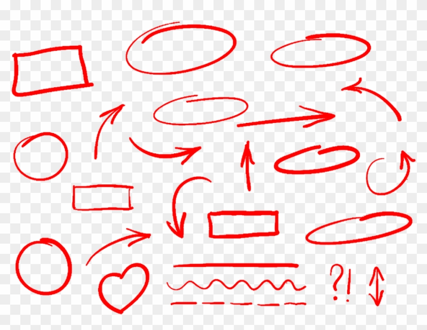 Arrows Circles Note - Arrow Writing Clipart