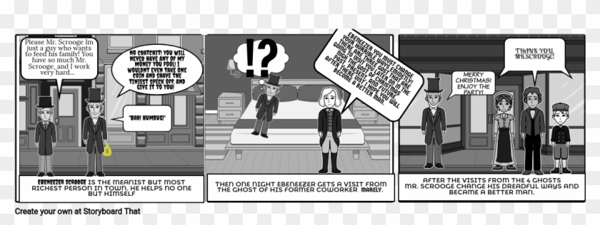 A Christmas Carol - Cartoon Clipart #3436409