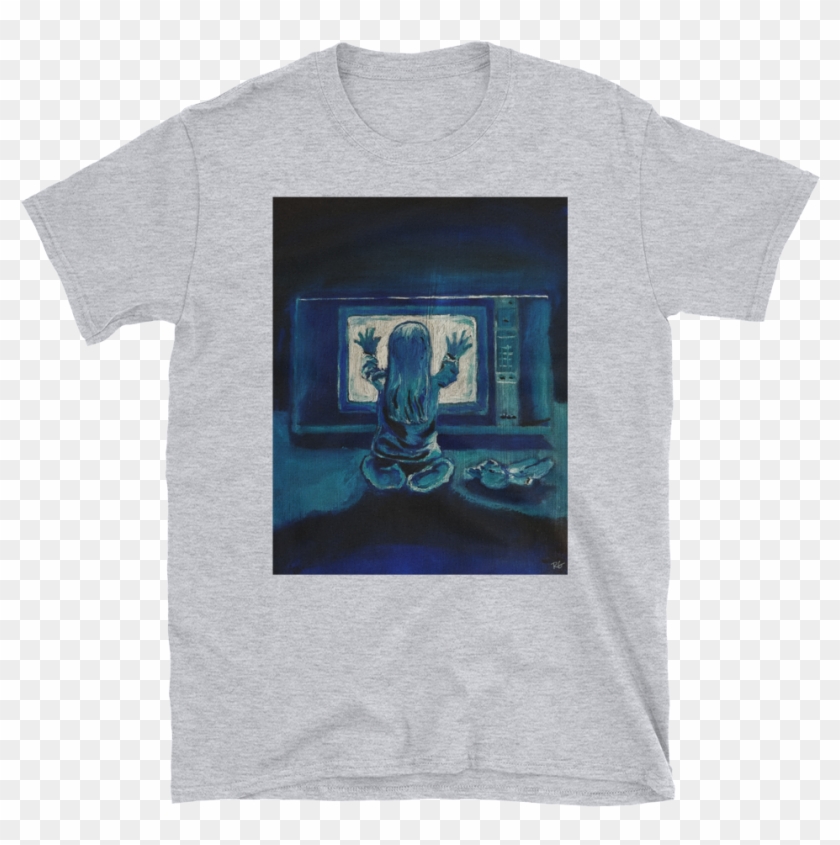 Poltergeist Oil Painting Print Short Sleeve Unisex - T-shirt Clipart #3437110