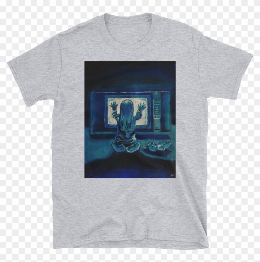 Poltergeist Oil Painting Print Short Sleeve Unisex - T-shirt Clipart