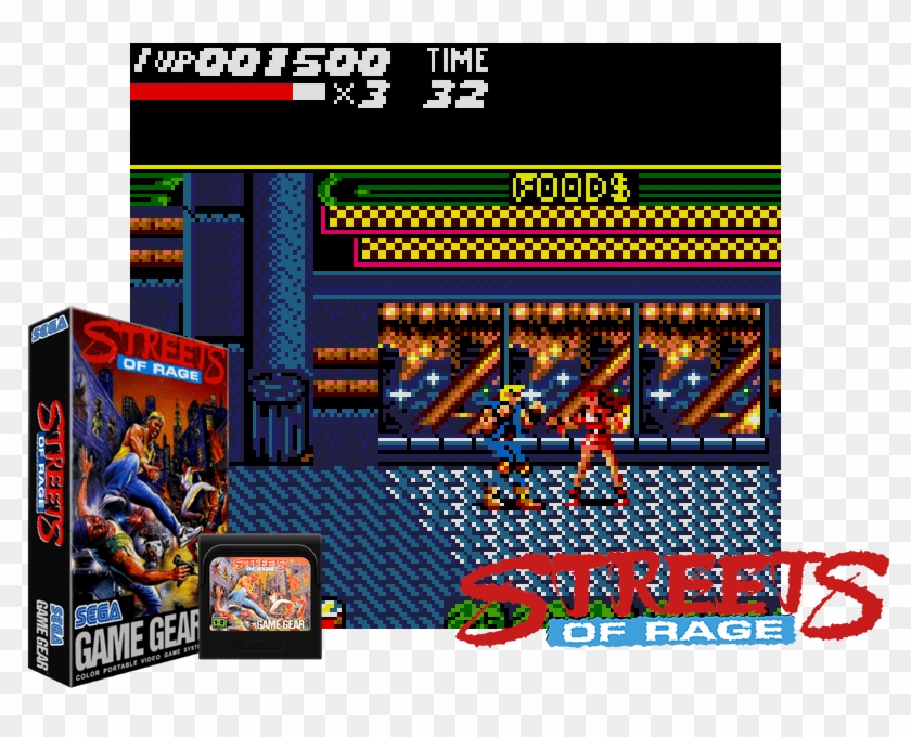 Streets Of Rage Game Gear - Streets Of Rage 2 Clipart