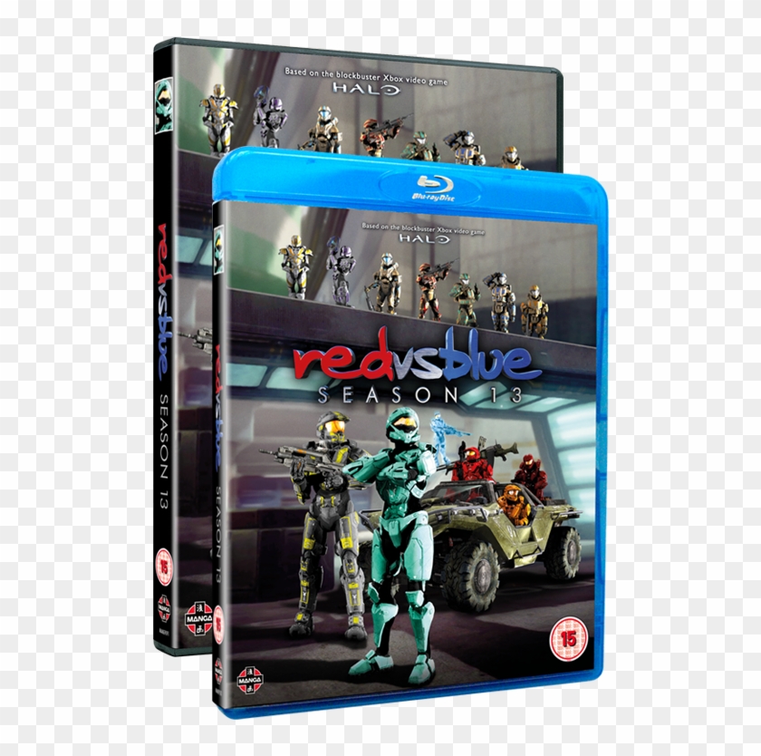 Red Vs Blue - Red Vs Blue Blu Ray Clipart #3437247