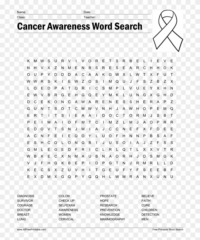 Free Awareness Word Search Templates At Awareness Word Within Word Sleuth Template