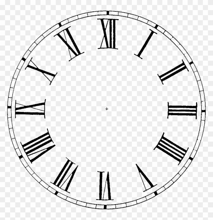 Image Horloge Png - Roman Numeral Clock Pdf Clipart #3437367