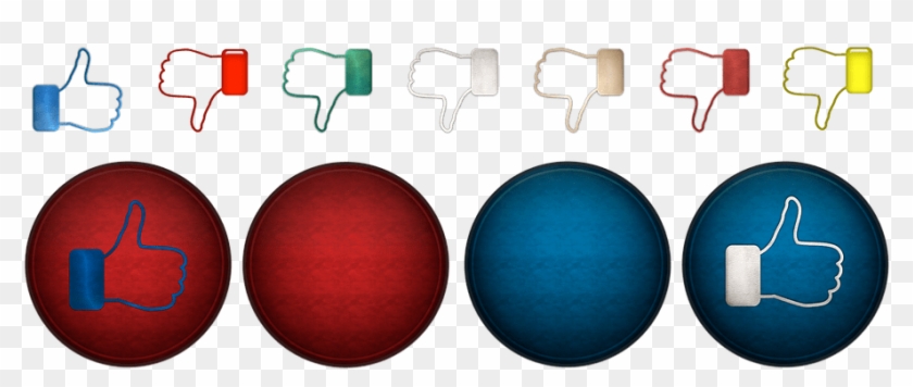 ¿facebook Está Probando El Botón No Me Gusta - Polegar Positivo Dedo Negativo Com Fundo Branco Clipart