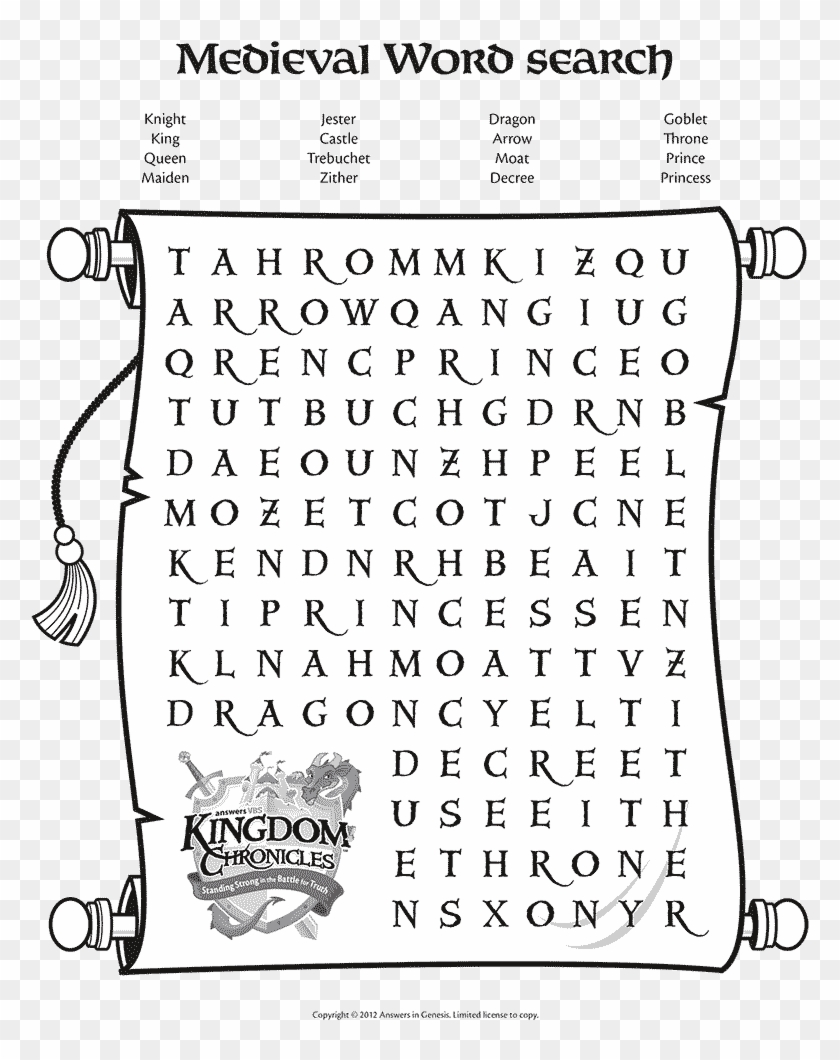 Medieval Word Search - Viking Gods Word Search Clipart (#21 In Word Sleuth Template