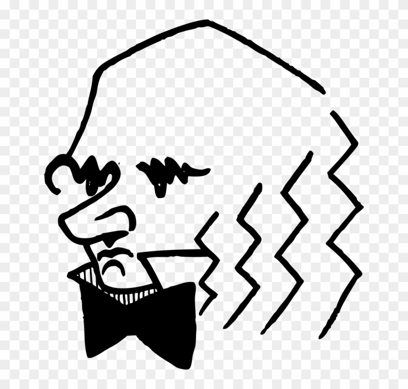 Charles Darwin Head Man Face - Charles Darwin Easy Drawing Clipart