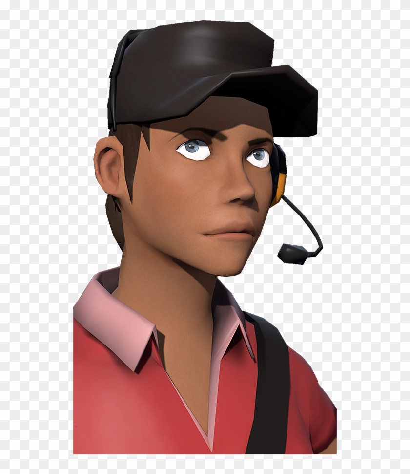 Tf2 Female Scout Face , Png Download - Tf2 Female Scout Face Clipart #3437967