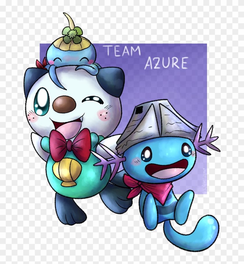 Oshawott And Wooper - Cartoon Clipart