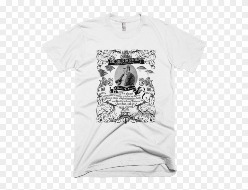 Charles Darwin Origin Of Species Graphic T Shirt Smart - Face To Face T Shirts Clipart #3438172