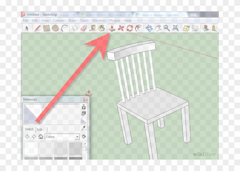 Image Titled Design A Spindleback Chair Using Sketchup - Sketchup Clipart #3438337