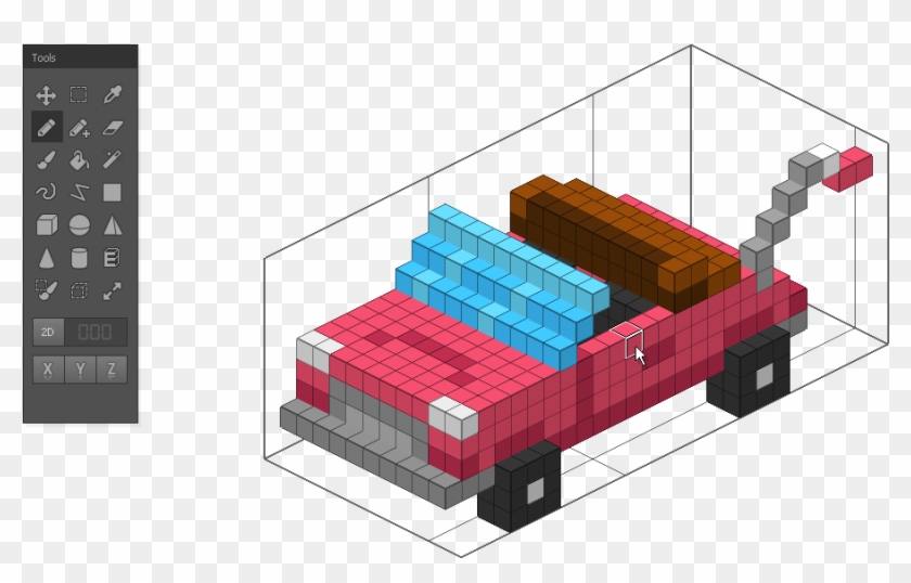 Qubicle Voxel Editor Enables You To Easily Design Charming - Lego Clipart #3438420