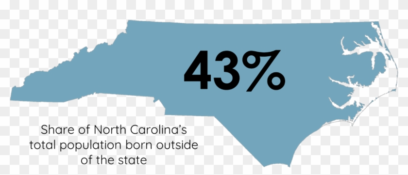 North Carolina Continues To Rise - North Carolina Capital Map Clipart #3438425