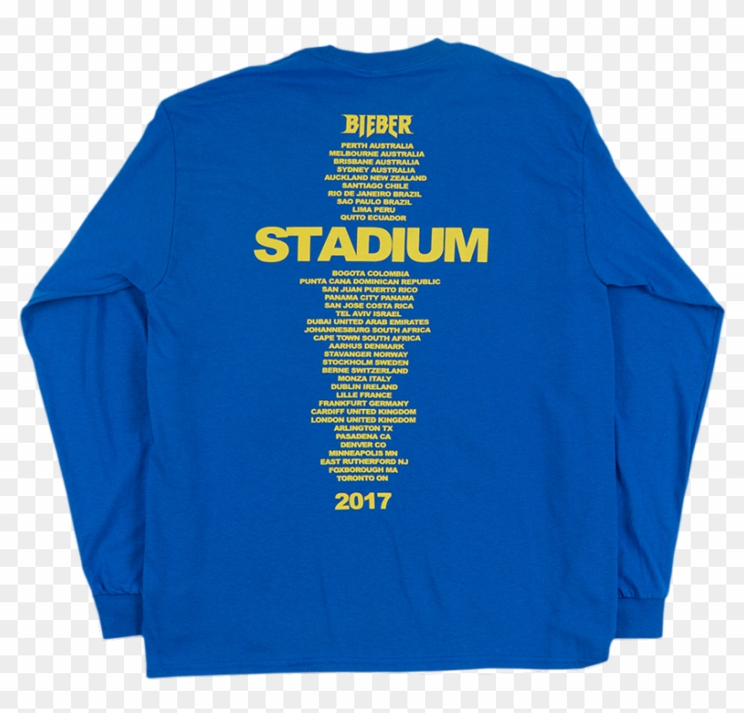 Justin Bieber Purpose Stadium Tour 2017 At Ajinomotostadium - Active Shirt Clipart #3438674