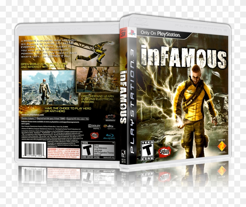 Replacement Ps3 Cover And Case - Infamous Ps3 Clipart #3438774