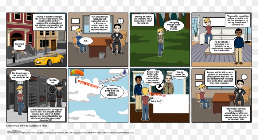 Alex Rider Storyboard - Comics Clipart