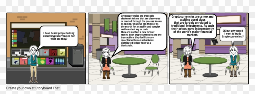 Cryptocurrency Storyboard - Ethnocentric Example Cartoon Clipart #3439048