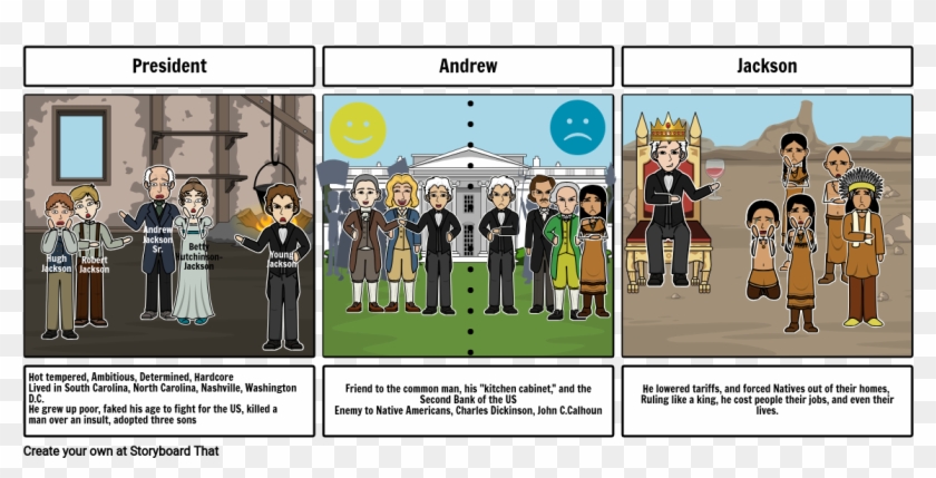 Andrew Jackson Bio Poem - Cartoon Clipart