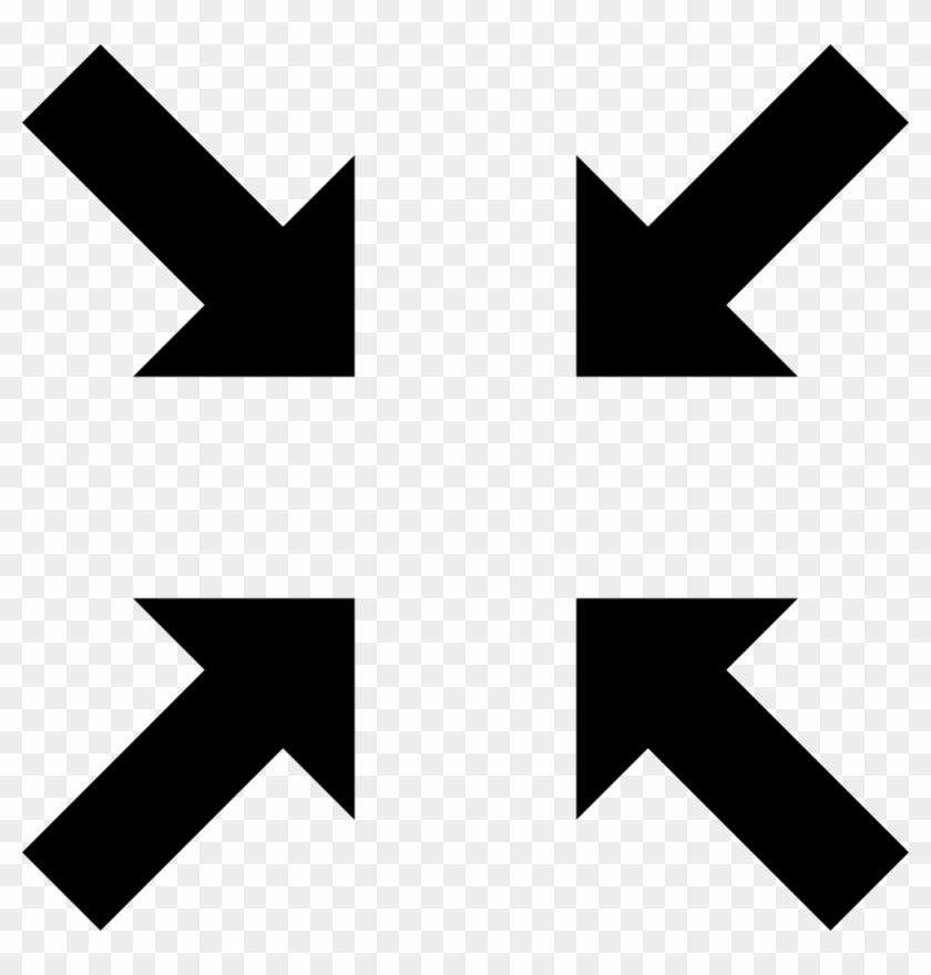 Fullscreen Exit Alt Collapse Shrink Reduce Svg Png - Force For Good Allstate Clipart