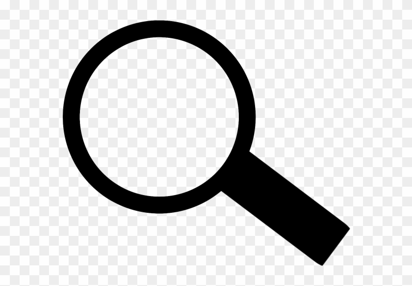 Search Icon Question Search Magnifyingglass Black Fre - Circle Clipart