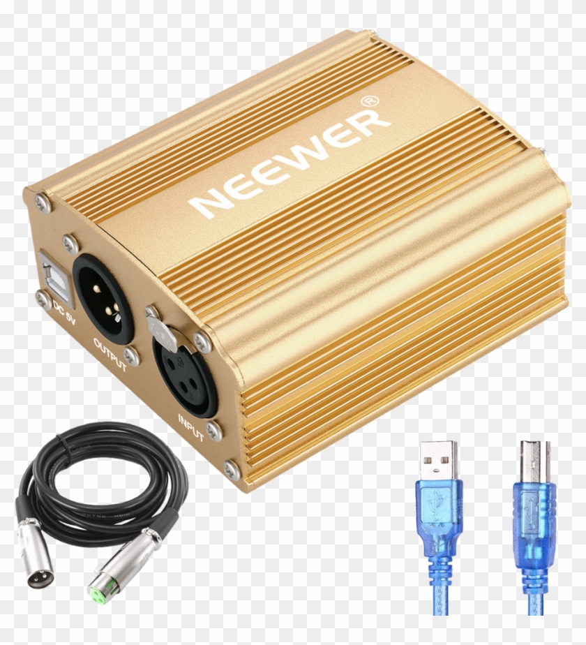 Neewer 1-channel 48v Phantom Power Supply With <strong>5</strong - Phantom Power Clipart #3440922