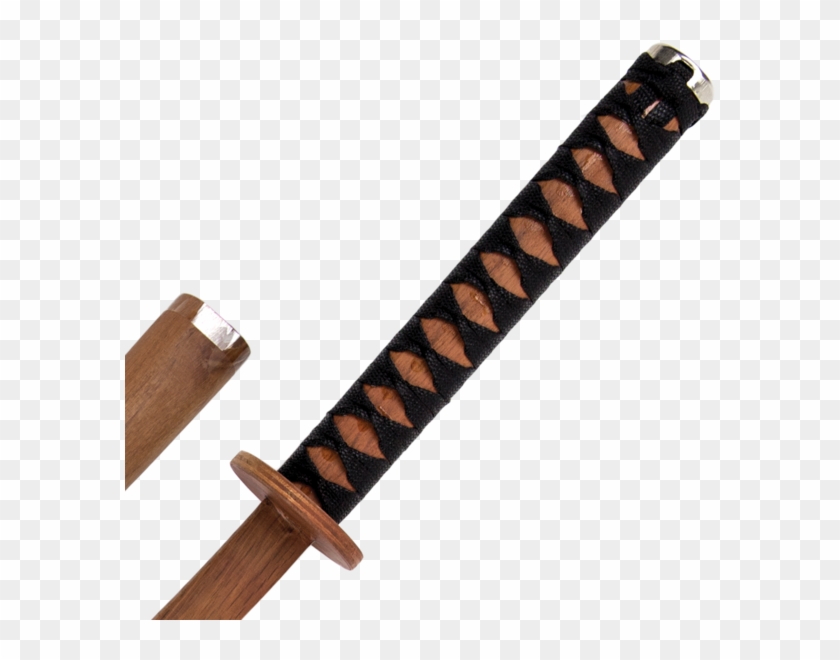Rope Red Oak Bokken With Scabbard , Png Download - Sword Clipart #3441005