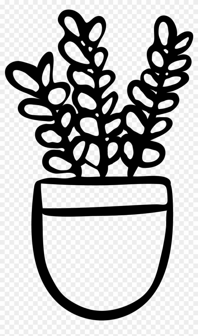 Plant Icon Classroom - Line Art Clipart