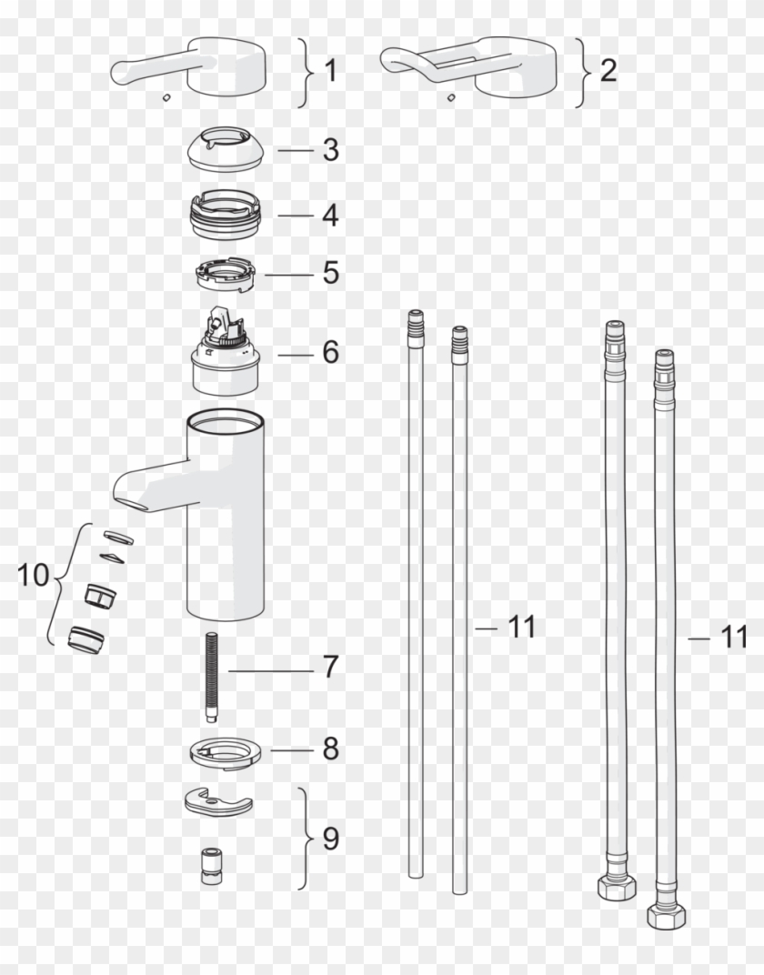Sp5510 Washbasin Faucet Clipart