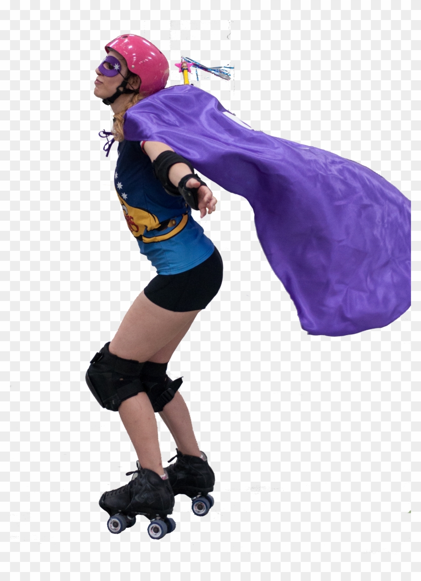 The Night Of Transformation From Your Day To Day Self - Roller Derby Clipart