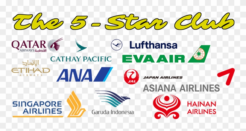 Skytraxx 5-star Airlines - Singapore Airlines Clipart #3442182
