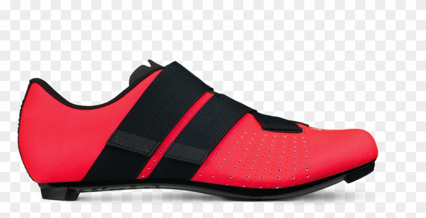 Fizik Tempo Powerstrap R5 Coral Black Road Shoe - Fizik Tempo R5 Powerstrap Road Shoes Clipart