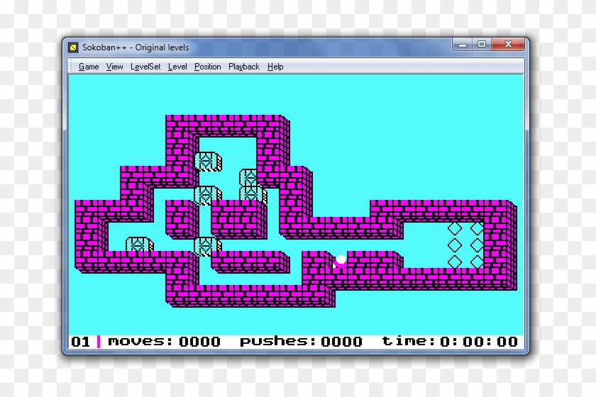 Original Ms-dos Skin - Sokoban Für Windows 10 Clipart #3442851