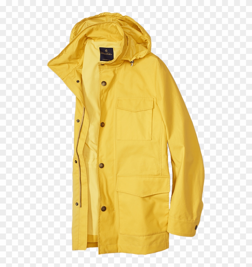 Waxed Field Jacket - Brooks Brothers Yellow Rain Jacket Clipart #3442912