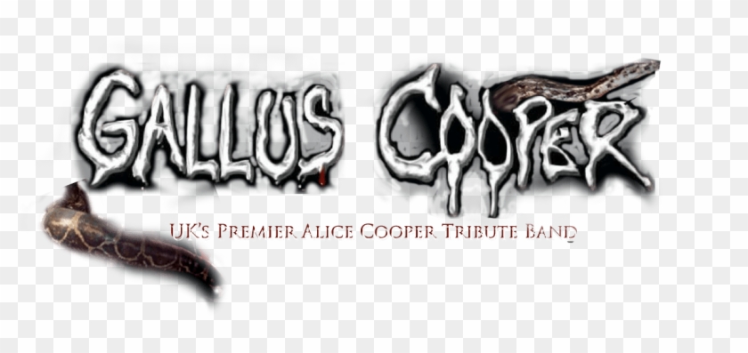 Established Uk-based Alice Cooper Tribute Band 'gallus - Calligraphy Clipart #3443425