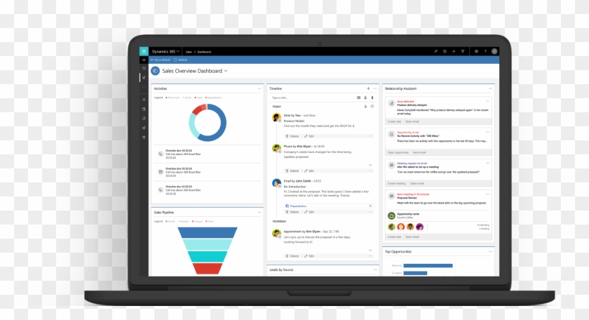 Image Of Dynamics 365 Home Page - Microsoft Dynamics 365 Clipart