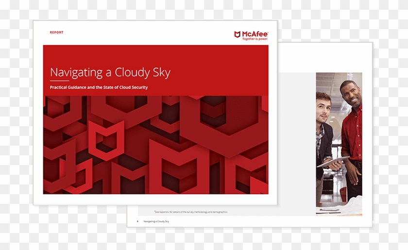 Cover Of Mcafee Navigating A Cloudy Sky Ebook Cover - Graphic Design Clipart #3443500