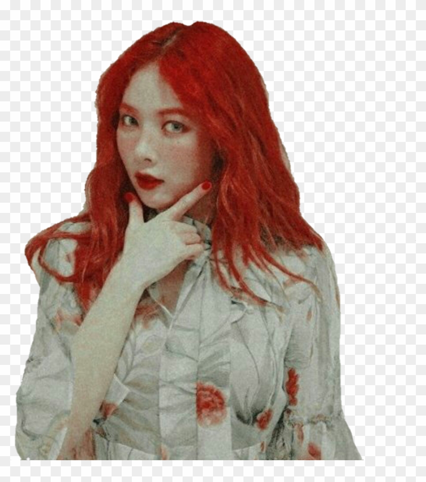 #red #red Hair #red Hyuna #hyuna #hyuna Aa #kimhyuna - Hyuna Sticker Clipart #3444291