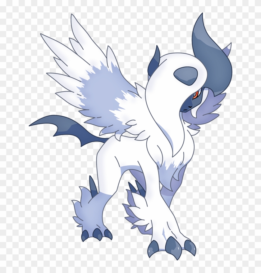 Pokemon Shiny Mega Absol Is A Fictional Character Of - Alola Espeon Clipart