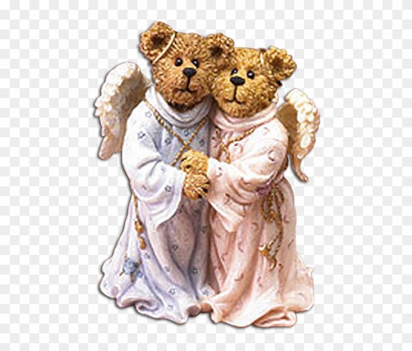 Heavenly Friends Boyds Bearstones Figurine Angel Teddy - Bear Figurine Png Clipart #3445457