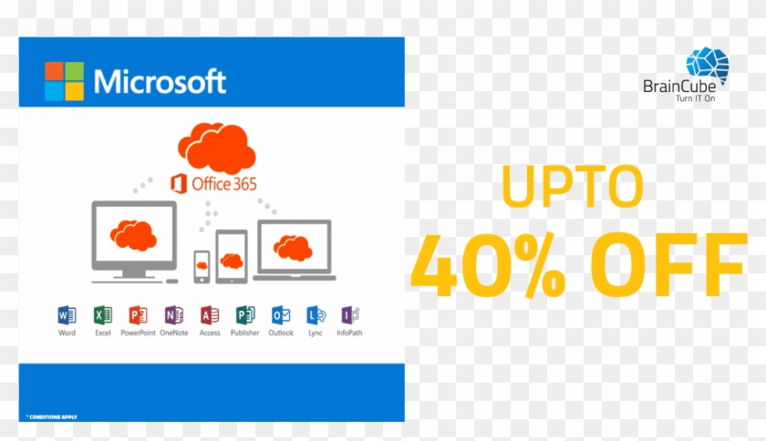 Office 365 @ 40% Discount - Office 365 Clipart #3445481